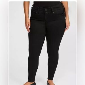 Torrid black jeggings 14S